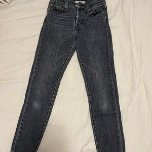 Levi’s black denim.